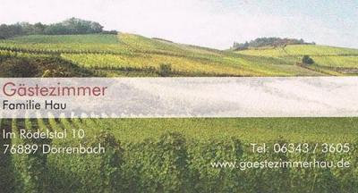 Gästezimmer Hau Dörrenbach